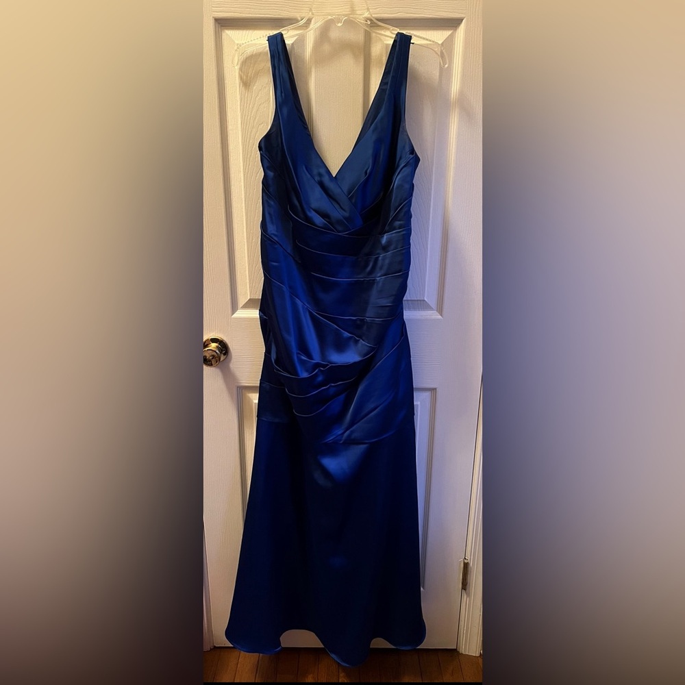 Cobalt blue bridesmaid dress